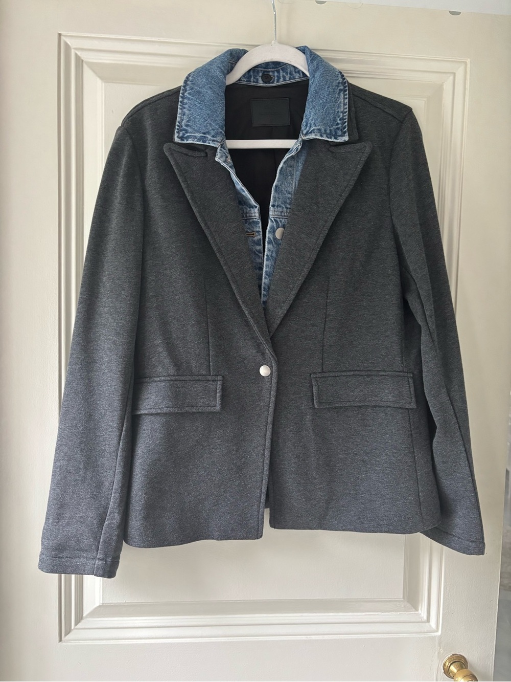 Blue Revival Blazer with Denim insert